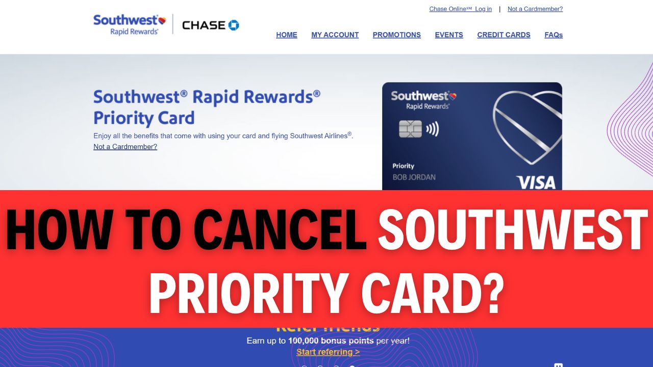 How To Cancel Southwest Priority Card