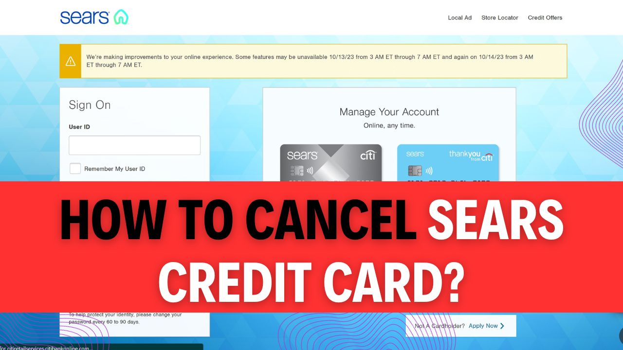 How To Cancel A Sears Credit Card